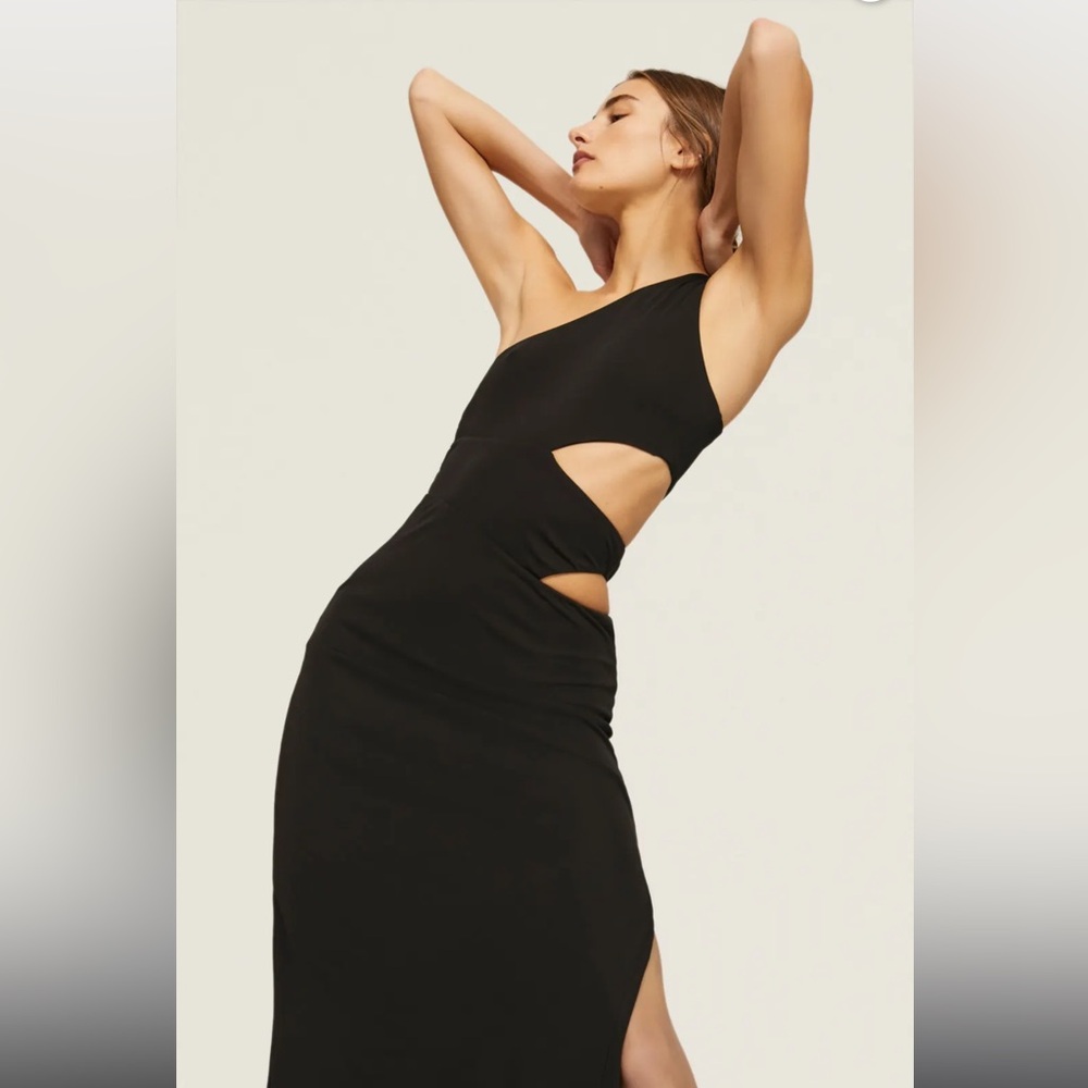 STAUD Black Letta Maxi Dress, RTR - Picture 3 of 10